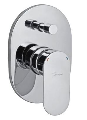 Single Lever Exposed Part Kit of Hi-Flow Diverter - Chrome