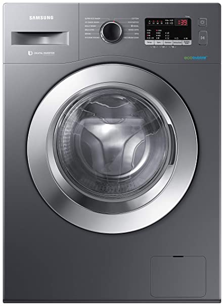 Samsung 6.5 Kg Inverter 5 star Fully-Automatic Front Loading Washing Machine (WW66R22EK0X/TL, Inox Grey, Hygiene steam)