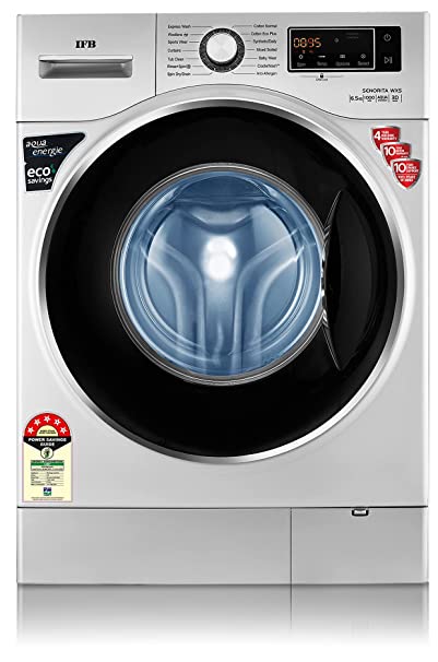 IFB 6.5 kg 5 Star Fully-Automatic Front Loading Washing Machine (Senorita WXS, Silver, In-Built Heater, 3D Wash Technology)