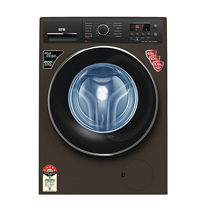 IFB 7 Kg 5 Star Front Load Washing Machine 2X Power Dual Steam (ELITE MXS 7012, Mocha)