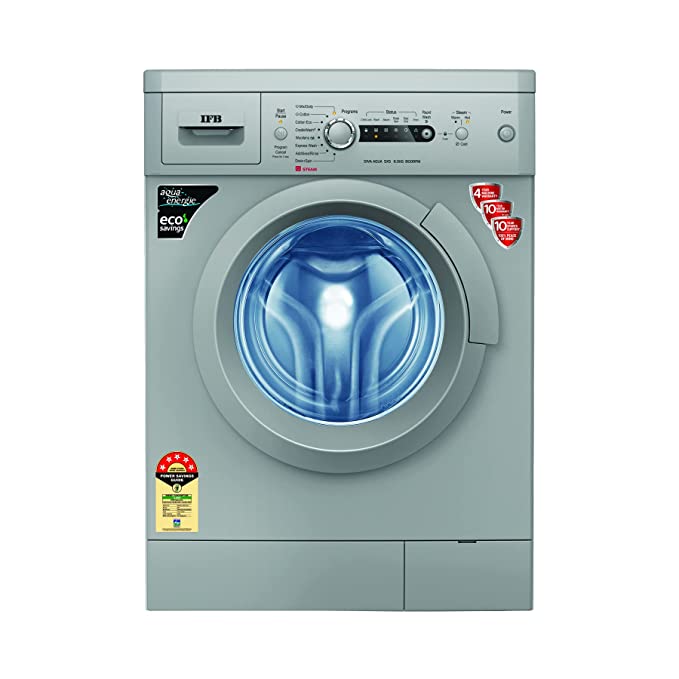 IFB 6 Kg 5 Star Front Load Washing Machine 2X Power Dual Steam (DIVA AQUA SXS 6008, Silver)