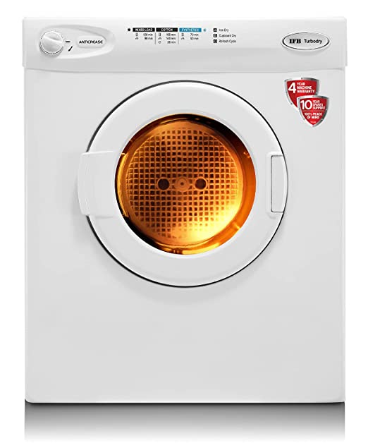 IFB 5.5 kg Fully-automatic Dryer (TURBO DRY,white,Inbuilt Heater, Allergy Free Technology)