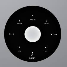 Jaquar  Control Panel Round - Black JSG-BLK-CPROUND