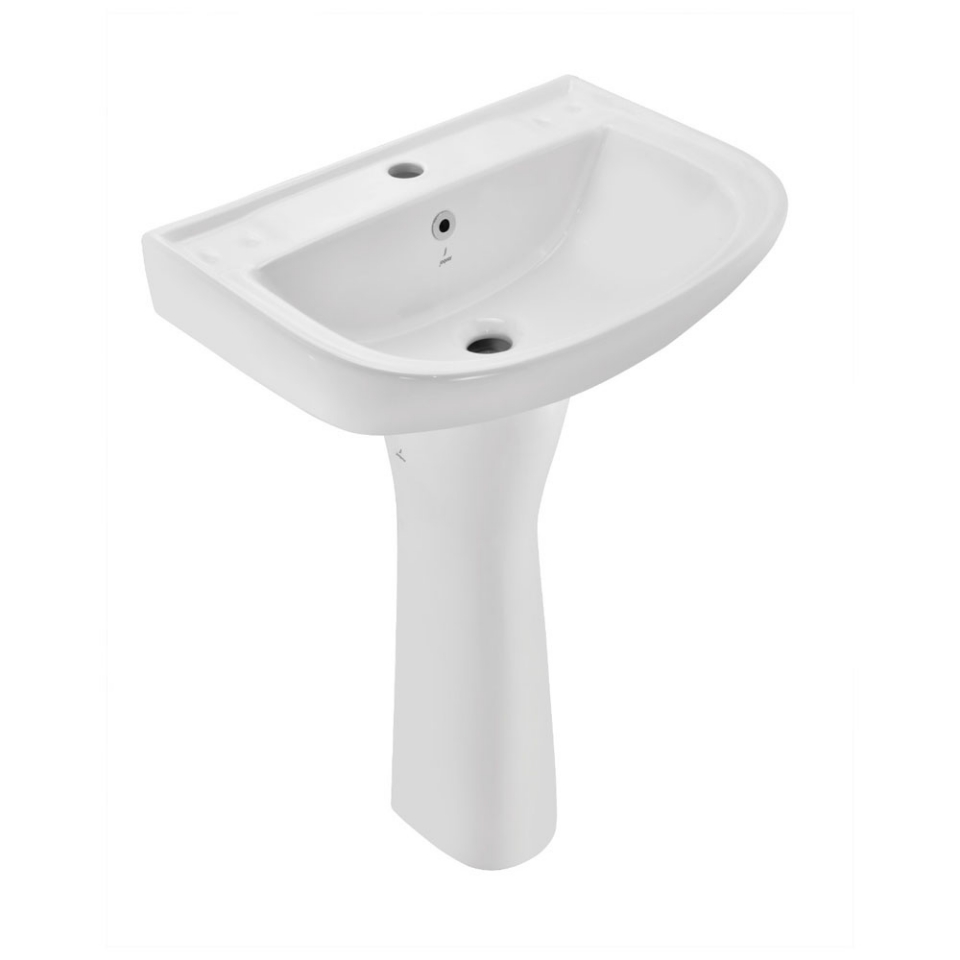 Jaquar Wall Hung Basin with Full Pedestal CNS-WHT-801+CNS-WHT-301