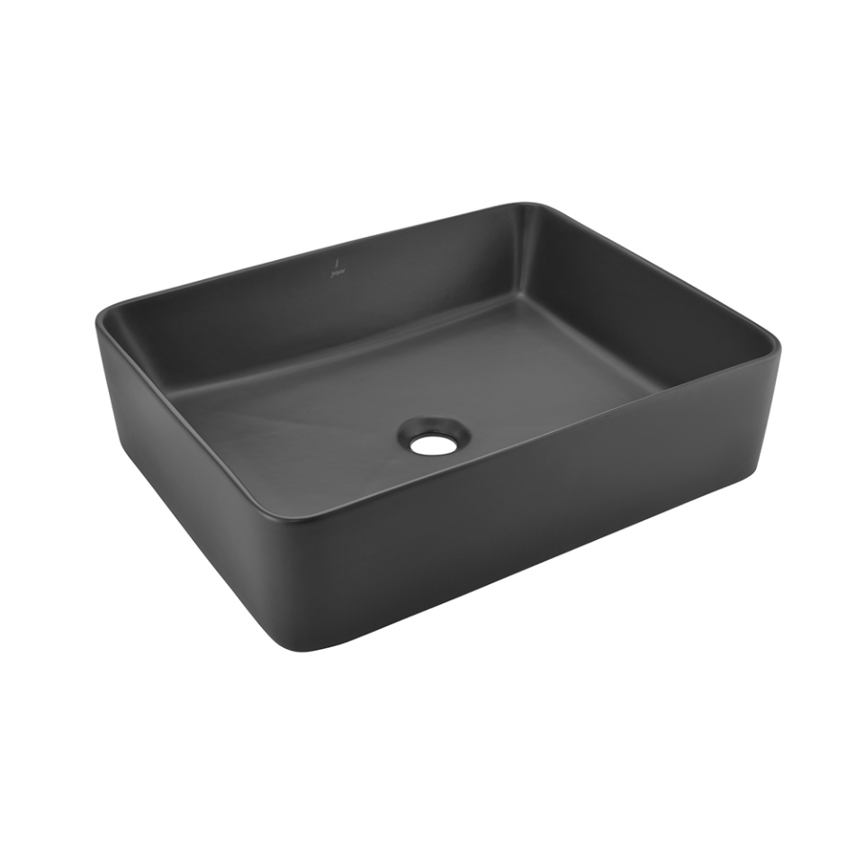 Jaquar Thin Rim Table Top Basin - Black Matt JDS-BLM-25907N