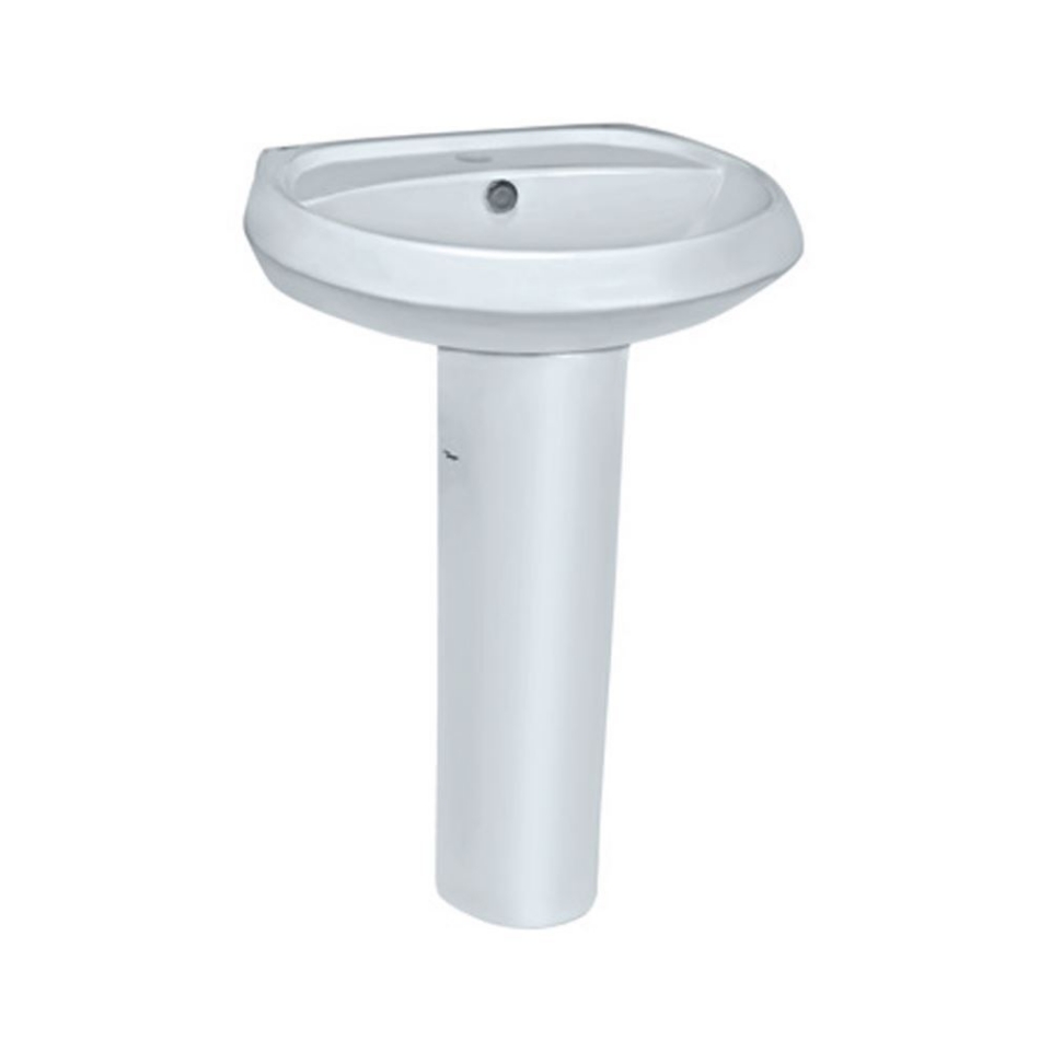 Jaquar Wall Hung Basin with full pedestal SLS-WHT-6801 + SLS-WHT-6301