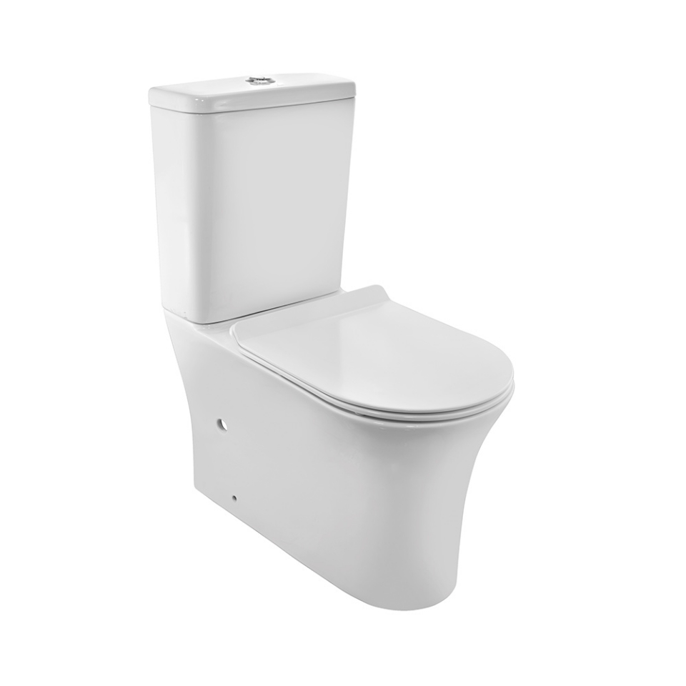 Jaquar Rimless Bowl With Cistern For Coupled WC ONS-WHT-10753NS250UFSM+ONS-WHT-10203