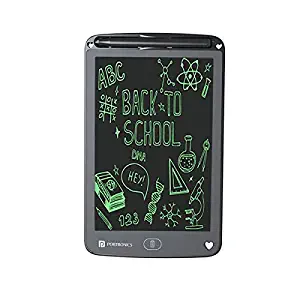 Portronics Ruffpad 12E Re-Writable LCD Writing Pad with 30.4cm (12 inch) Writing Area, Single Tap Erase, Smart Lock, Long Battery Life
