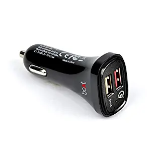 BoAt DUAL QC -PD PORT Rapid 5V Car Charger  Smart Charging with Quick Charge 3.0
