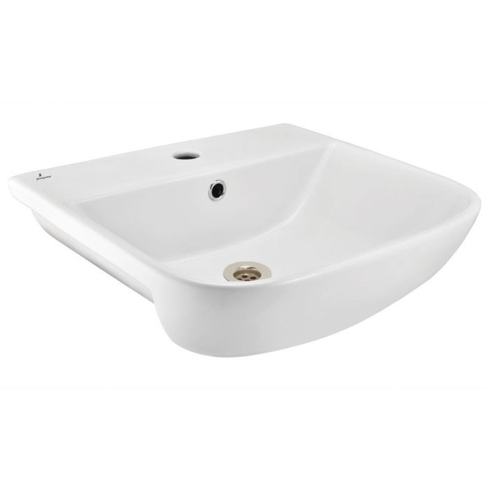 Jaquar Semi Recessed Rectangle Shaped White Basin Area JDS WHT 25503