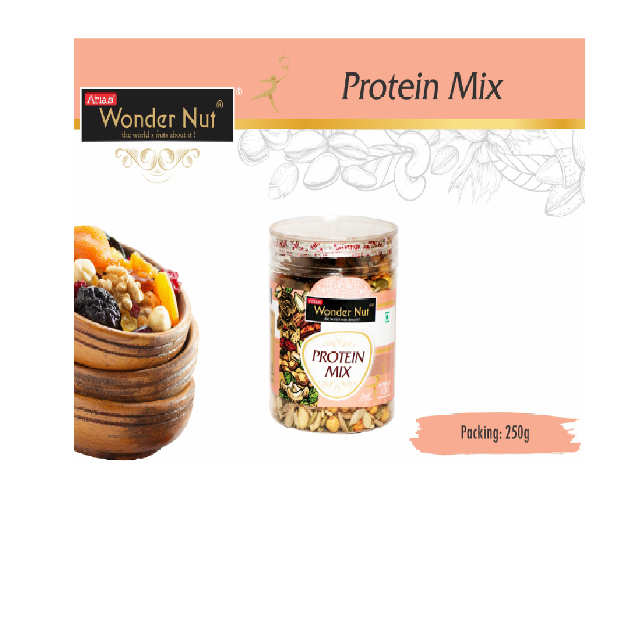 ATLAS WONDER NUT Protein Mix Seeds 250g