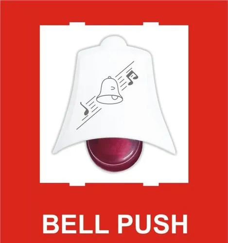 RIYO Modular Doorbell Switch 2M Plate 3*3 SPL, For Home