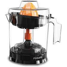 PHILIPS Citrus Press Juicer HR2799/00, Black & Transparent, Large