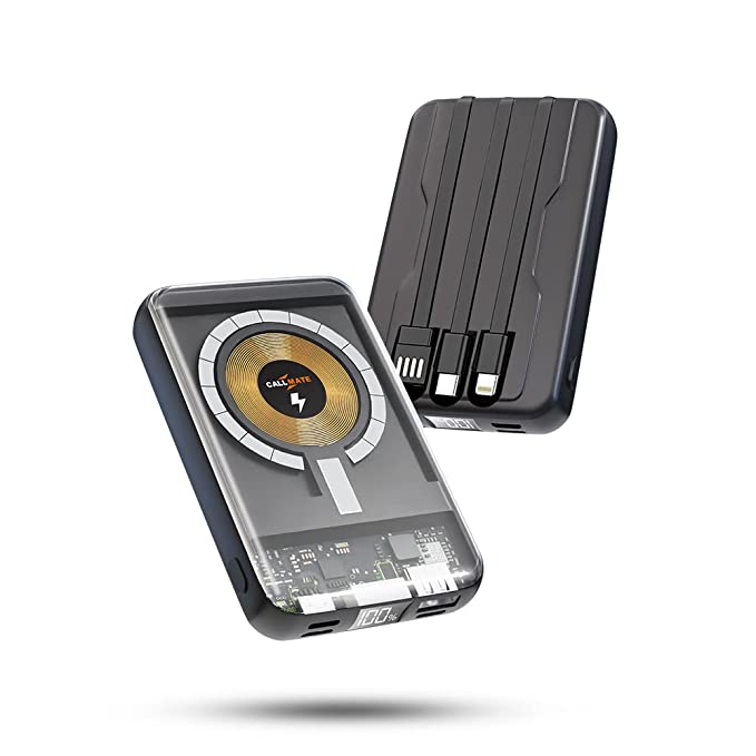 Callmate C-Thru 5000mAh Transparent Maganetic Wireless Power Bank