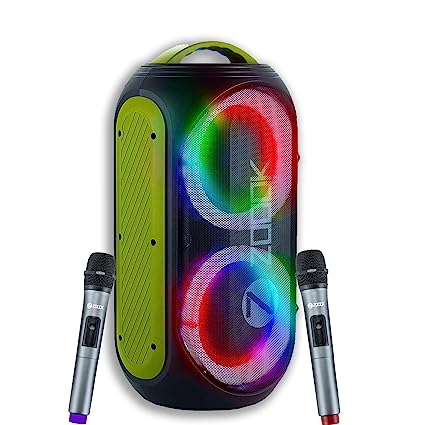 Zoook Rocker Show Stopper Duet 100 watts Karaoke Bluetooth Party Speaker with Dual Wireless Mic