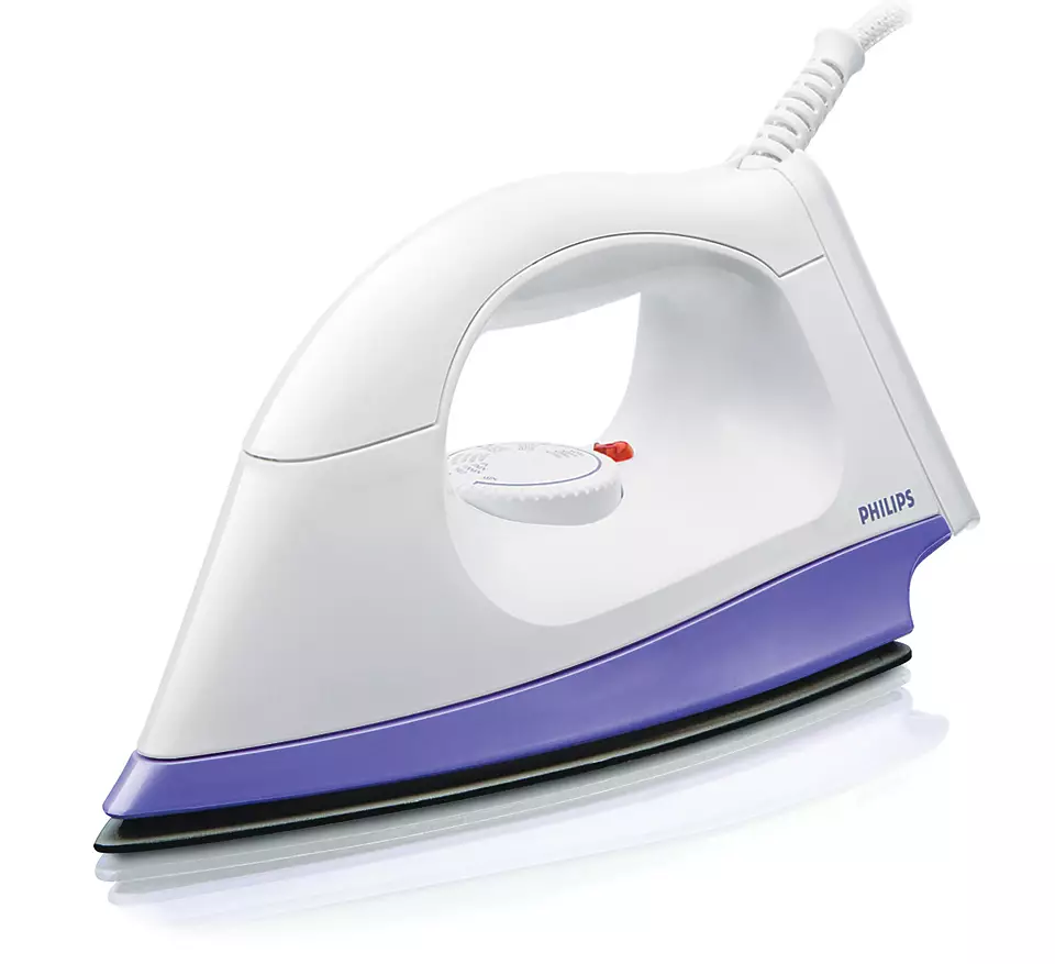 Philips Hi113/28  1000-Watt Plastic Body Ptfe Coating Dry Iron