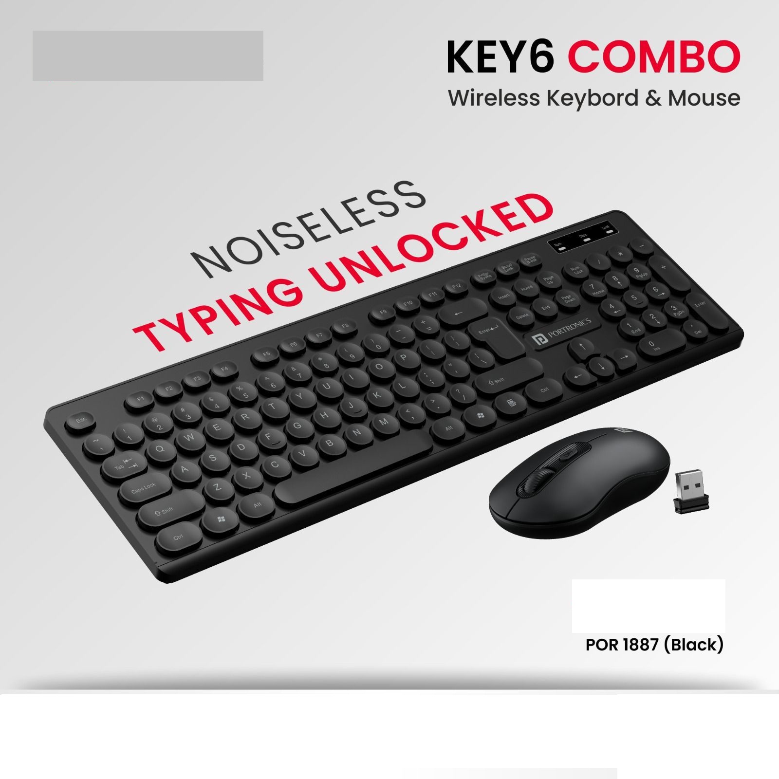 Portronics Key 6 combo wireless keyboard & mouse