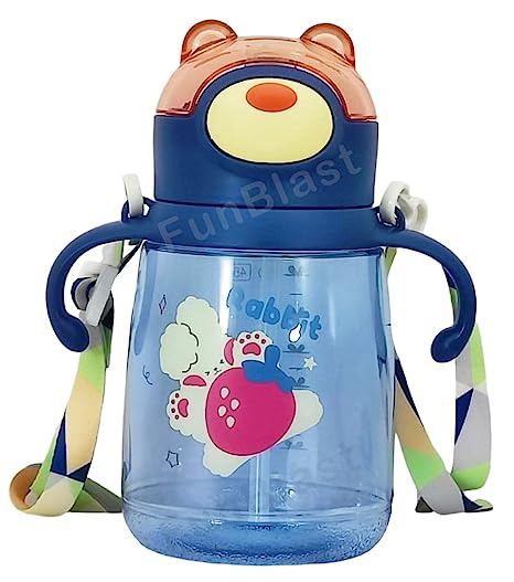 FunBlast Water Bottle Anti-Leak Kids Cartoon School Water Bottle, 450 ML
