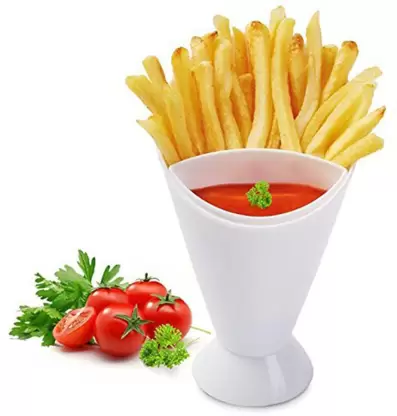 TBWHL French Fry Holder and Ketchup Cups Set 2 in 1 French Fry Cone
