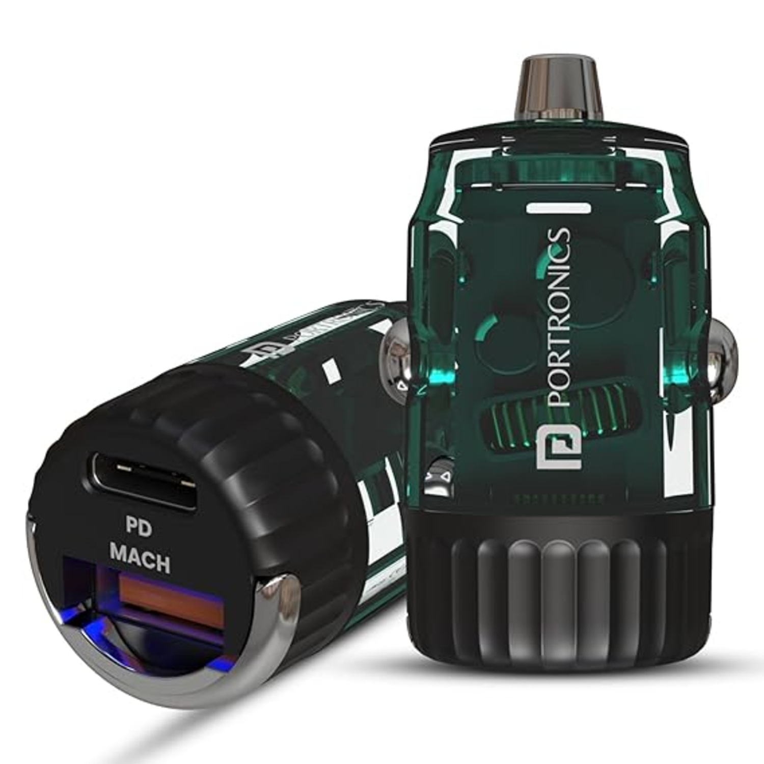 Portronics Car Power View 36W Car Charger, Dual Port  (‎POR-1875)