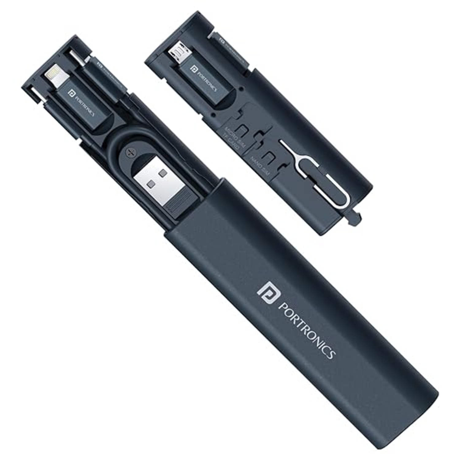 Portronics Snapcase 3 60W Multifunctional Fast Charging Data Cable Kit (POR 2977)