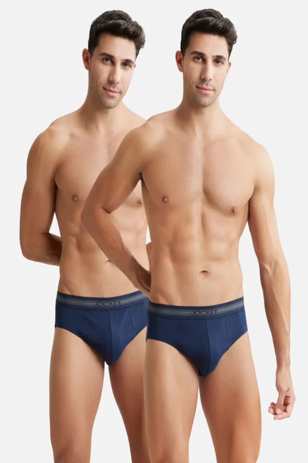 Jockey  Pack of 2  Men's Super Combed Cotton Solid Brief (1010)