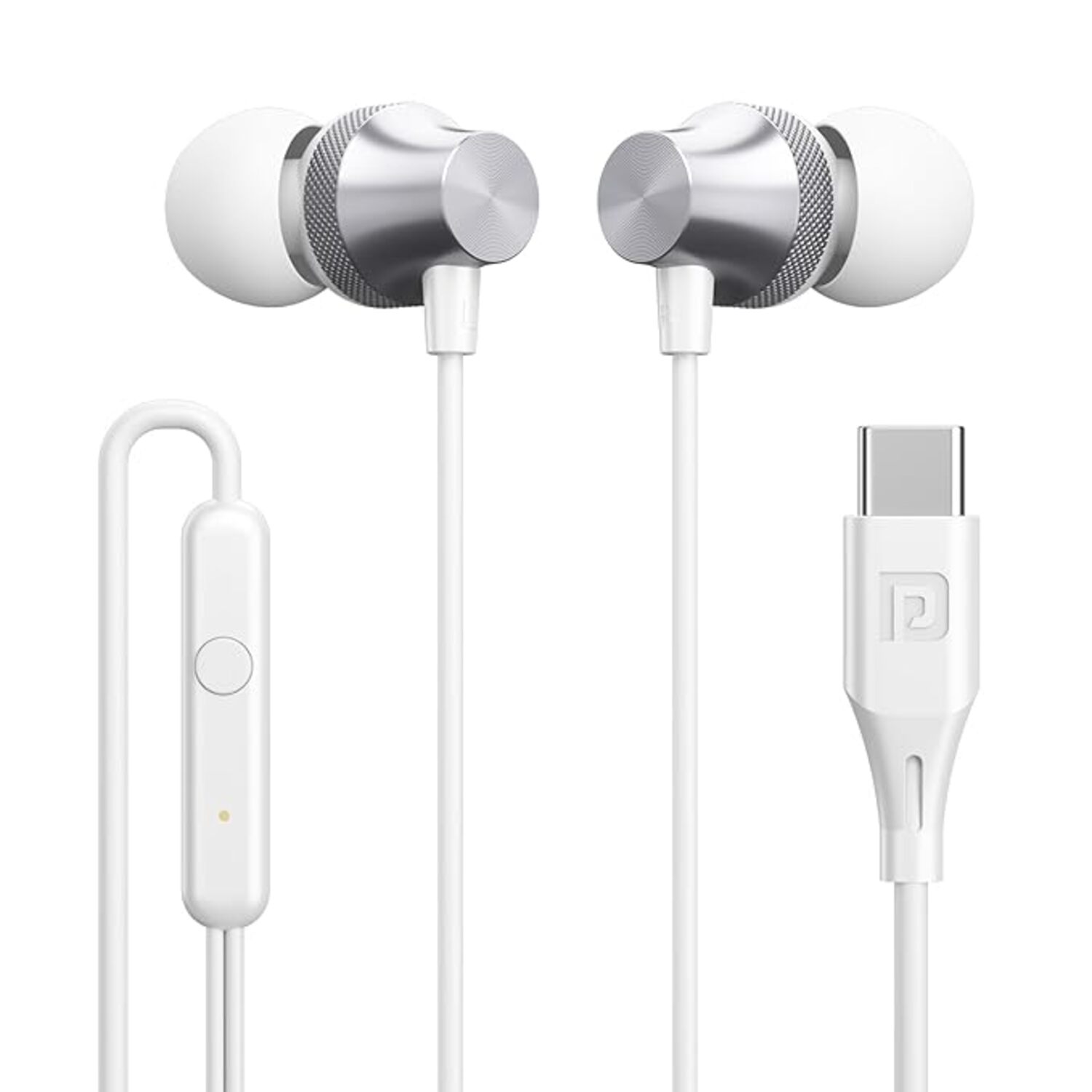 Portronics Conch Beat C in Ear Wired Earphones with Mic, Type C Audio Jack