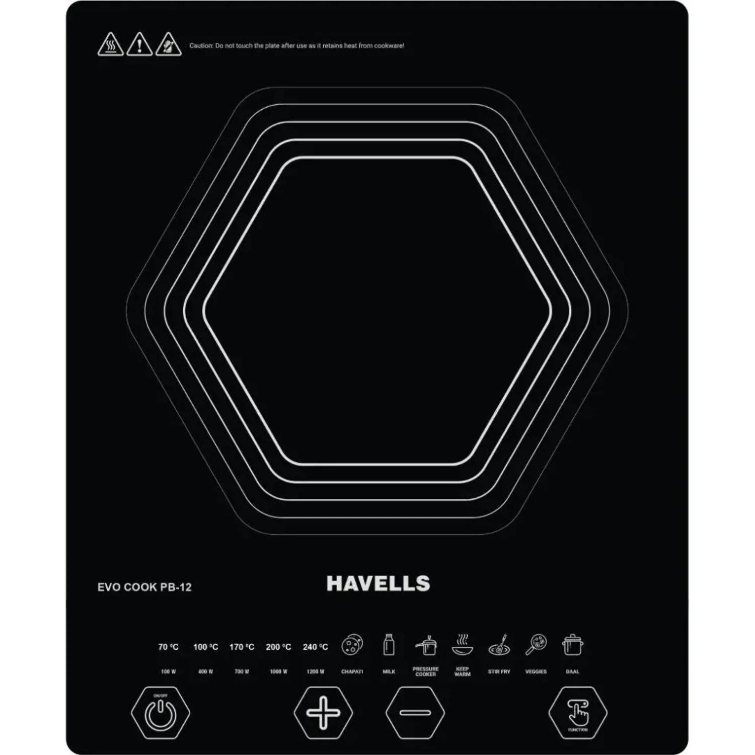 Havells  EVO Cook PB-12 1200W  Induction Cooktop (GHCICEHK120)