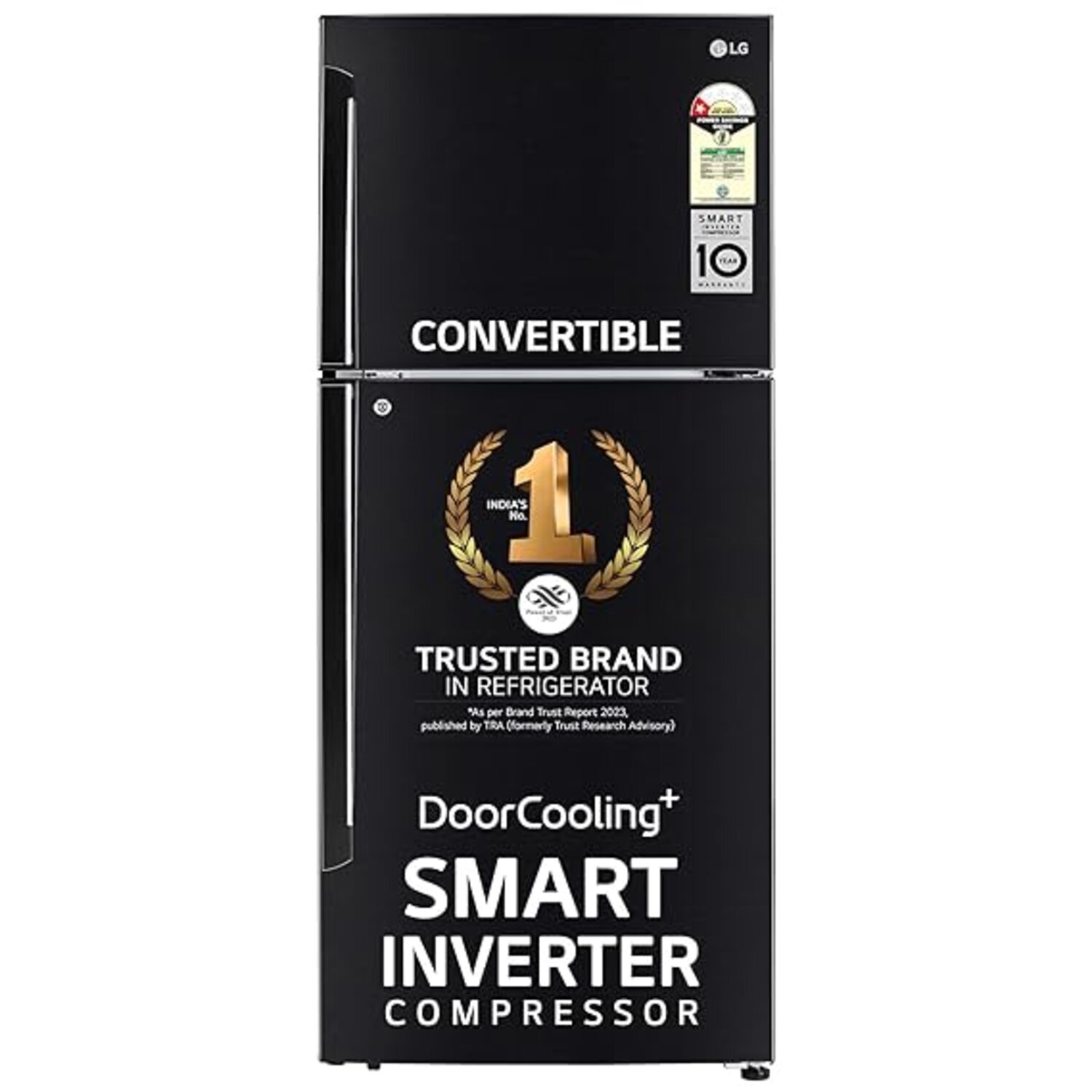 LG 412 L 1 Star Frost-Free Smart Inverter Double Door Refrigerator (GL-T432AESR)