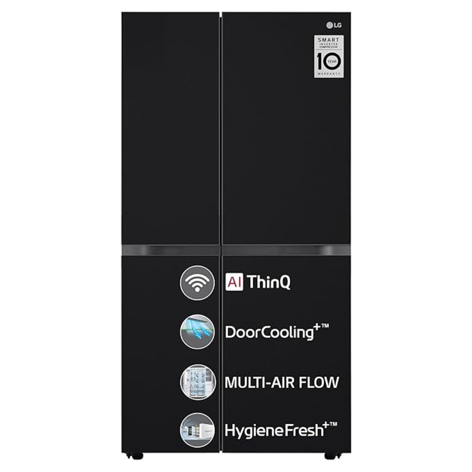 LG 655 L Frost-Free Inverter Wi-Fi Side-By-Side Refrigerator (GLB257DBMX)