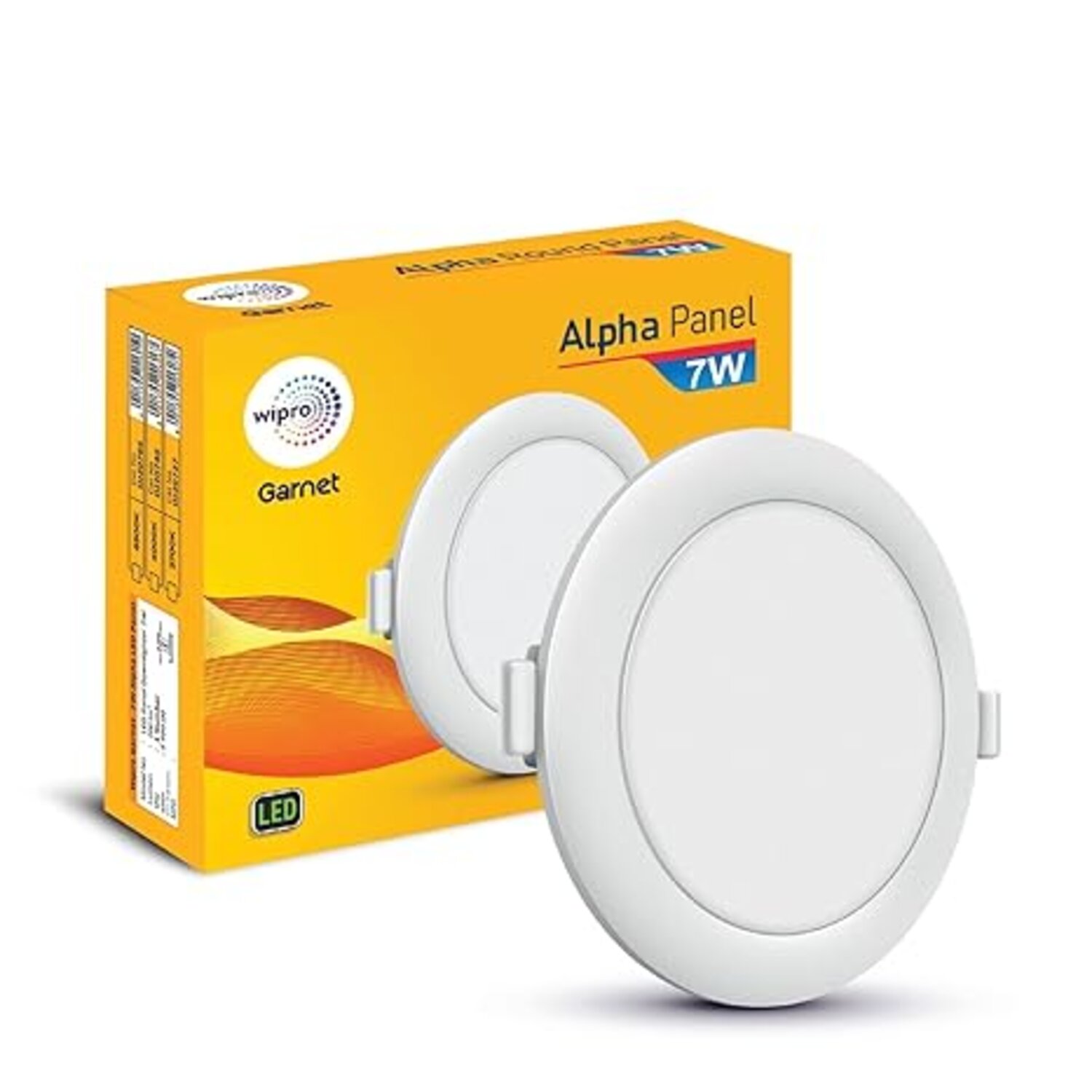 Wipro Garnet 7W Round LED Alpha Panel Light for Ceiling