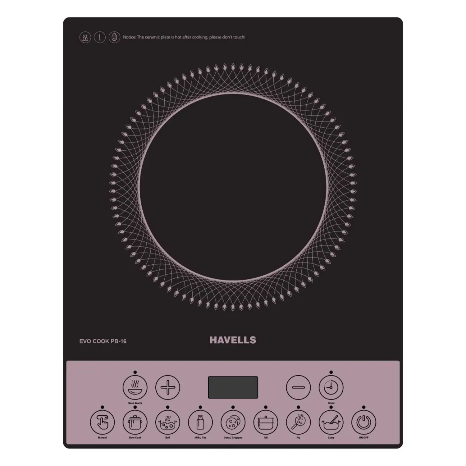 HAVELLS EVO COOK PB16  1600 W Induction Cooktop (GHCICEKK160)