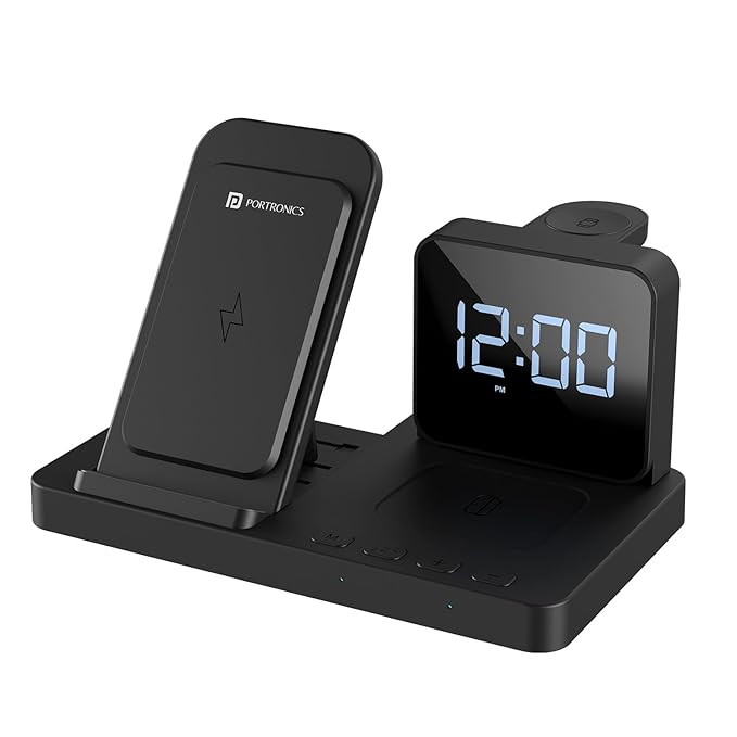 Portronics Bella 15 W 3 in 1 Wireless Charger (POR 2119)