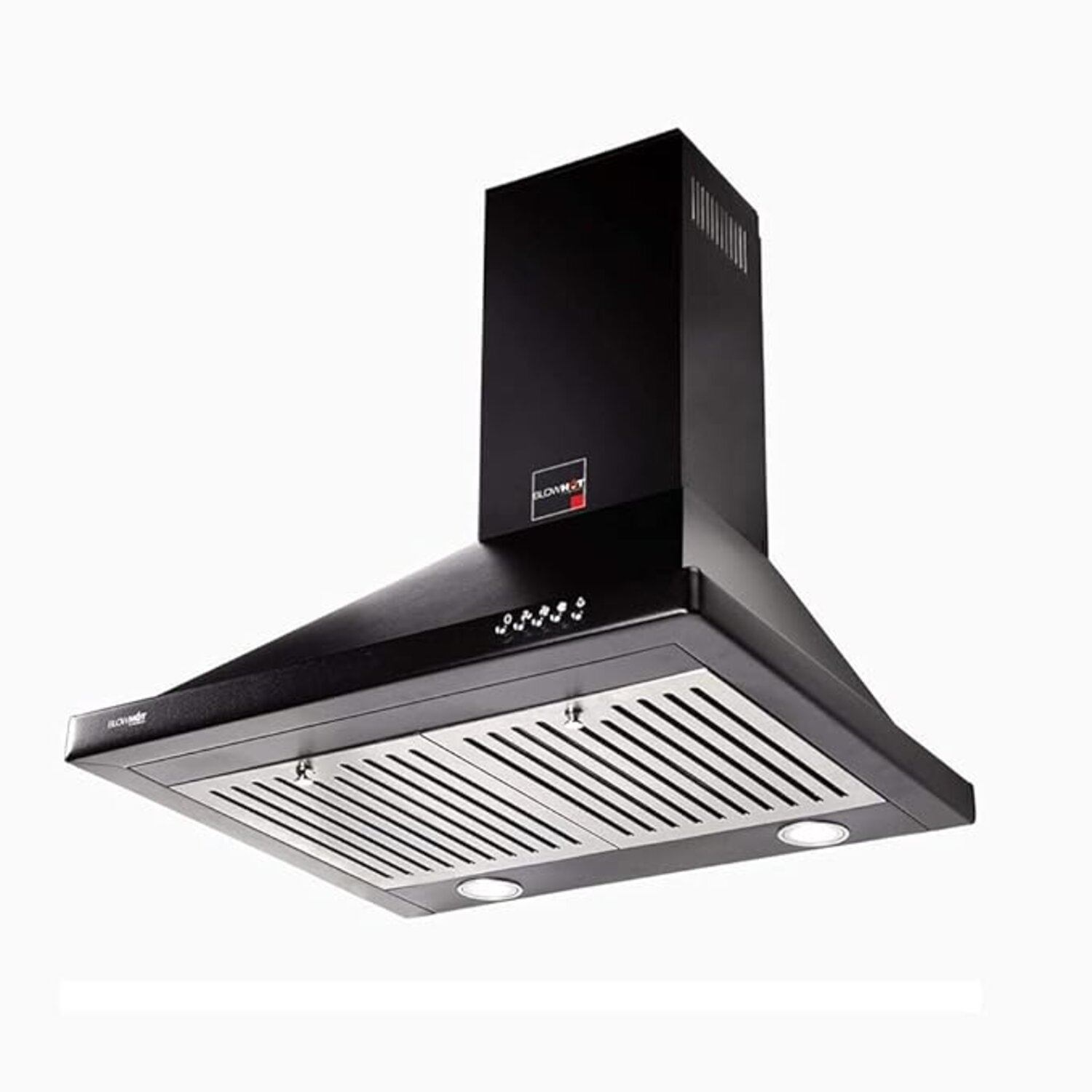 BLOWHOT Ariel Black Kitchen Chimney 60 Cm 850 m3/hr