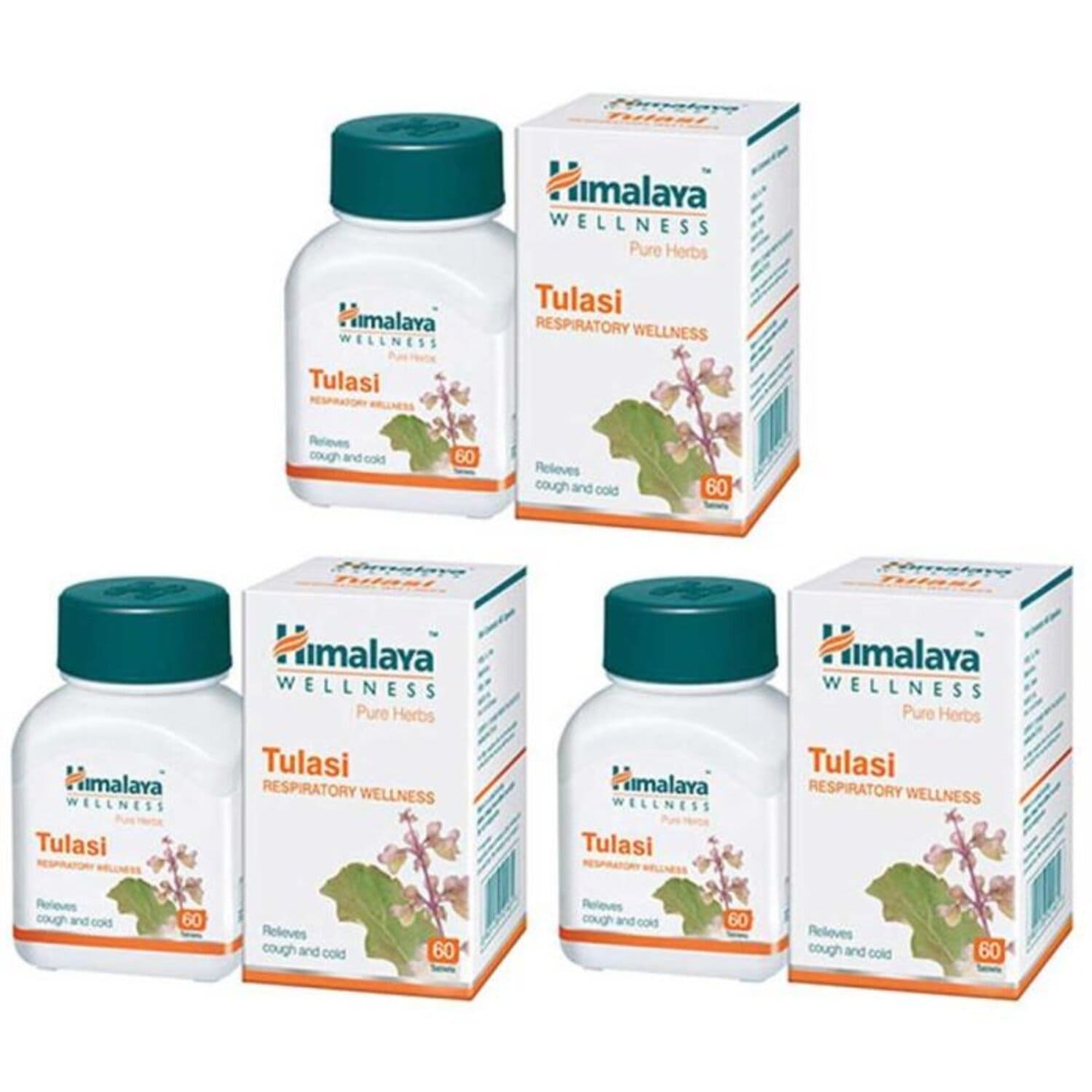 Himalaya Pack of 3 Tulasi Tablets Relieve Cough and Cold