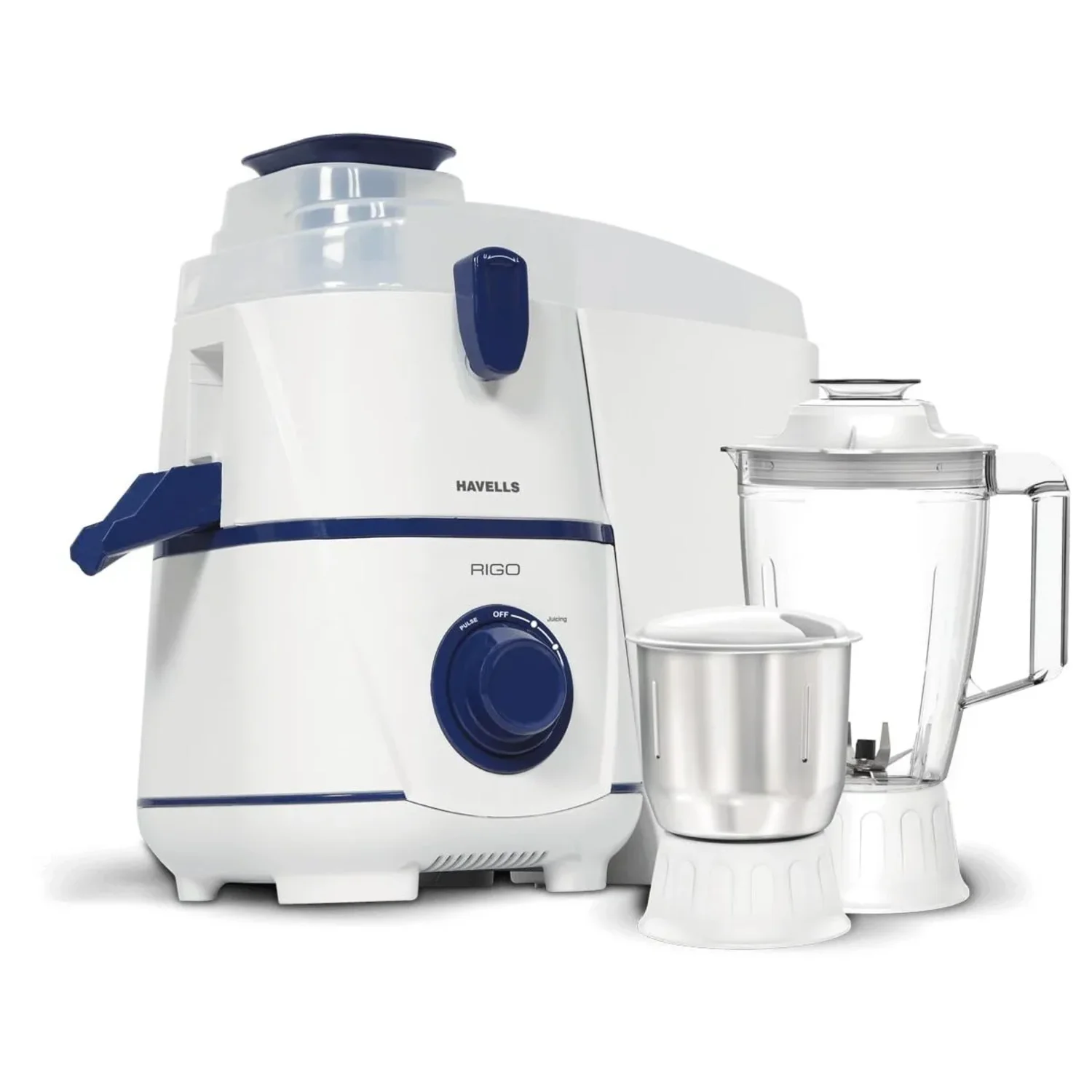 HAVELLS RIGO 500 W Juicer Mixer Grinder  (GHFJMBUB050)