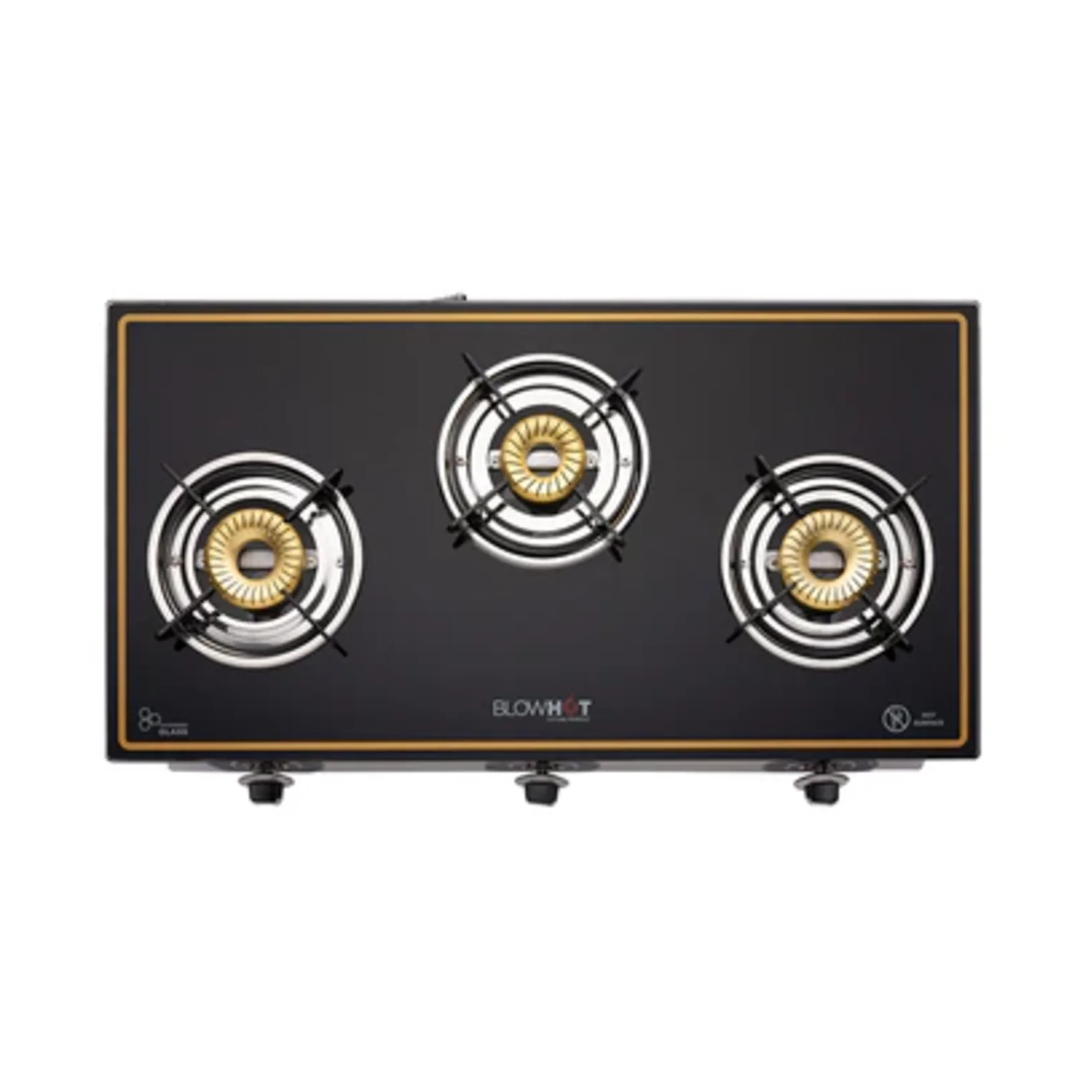 BLOWHOT Pearl 3 Burners Piezo Auto Ignition Gas Stove