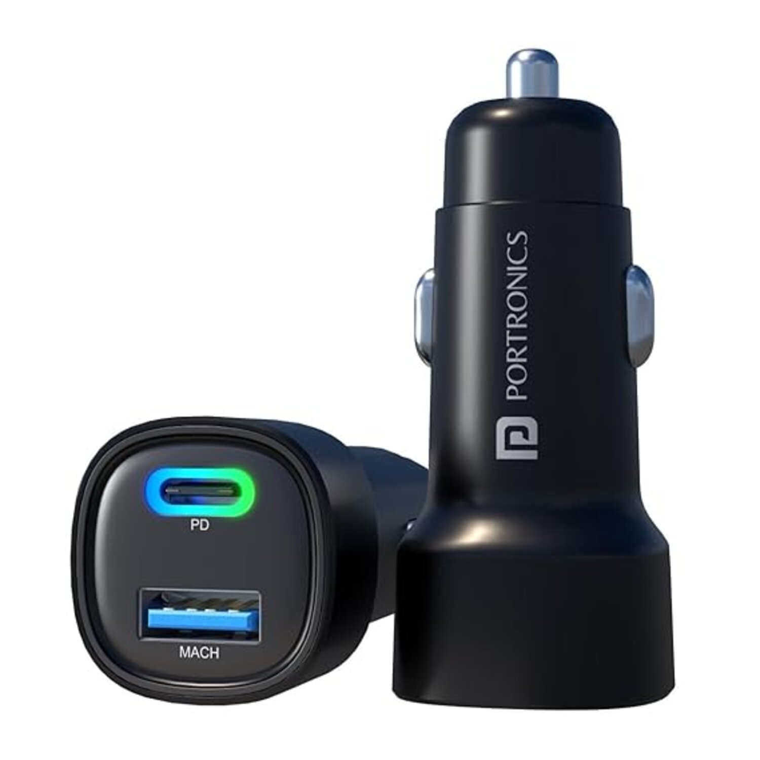 Portronics Car Power  30   Dual Output Fast Car Charger   (POR 1872)