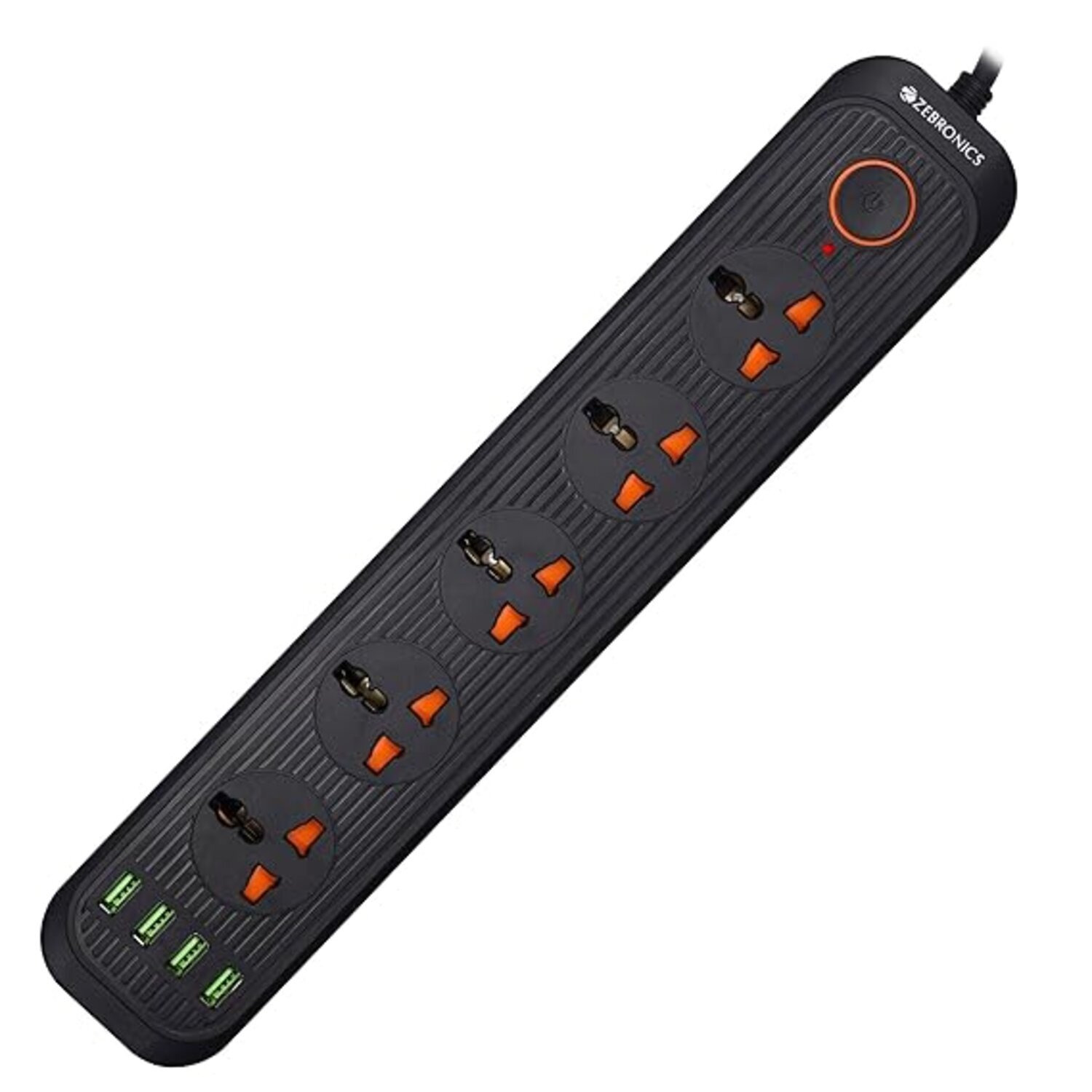ZEBRONICS PS5340U Power Strip with 5 Universal Sockets, 2500W
