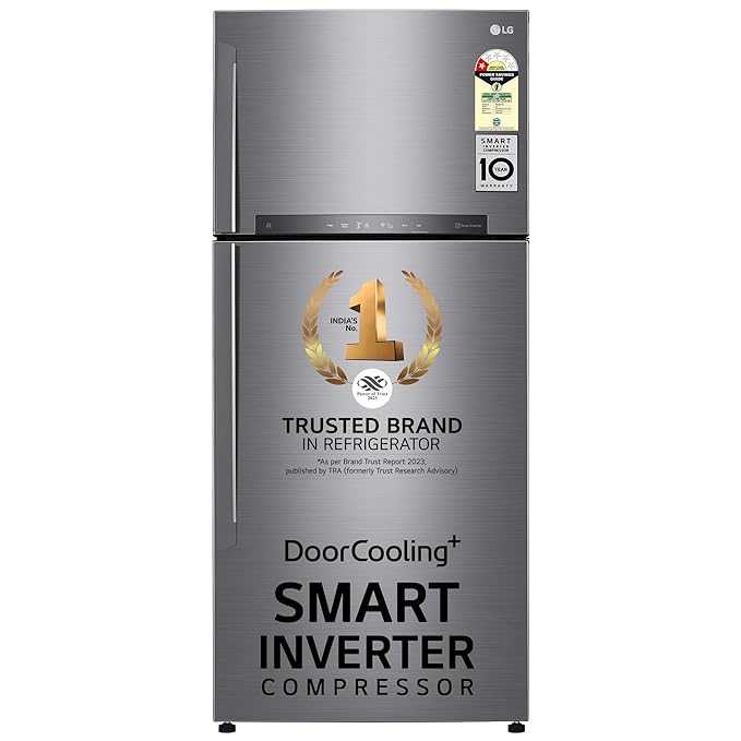 LG 506 L 1 Star Frost Free Inverter Wi-Fi Double Door Refrigerator (GN-H702HLHM)