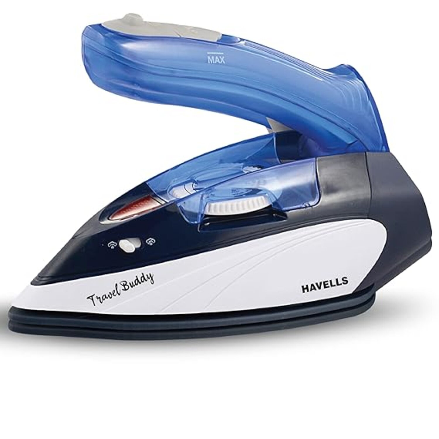 Havells Plastic Travel Buddy 800 Watt Steam Iron With Steam Burst (GHGSICAB080)