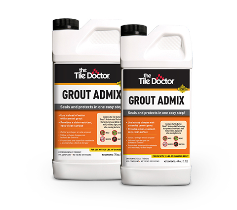 Tile grout admix